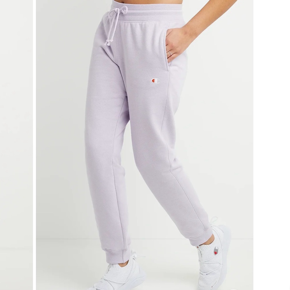 Champion Reverse Weave Women's Joggers Urban Lilac Small — Matching Hoodie avail